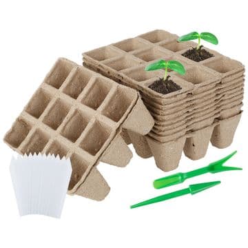 100% Biodegradable - Seedling Pots - pack of 12