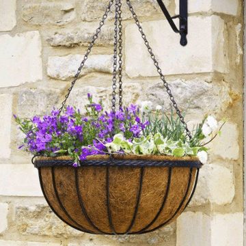 12in Metal Hanging Basket - 30cm - with liner