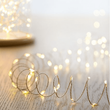35 B-O Flashing MicroBrights with warm white LED Lights