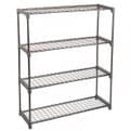 4 Tier GroZone Polytunnel / Greenhouse Free standing Shelving.