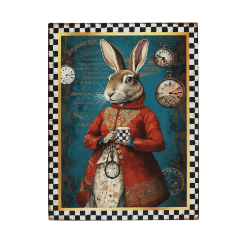 Alice In Wonderland - The White Rabbit Sign - 35cm.