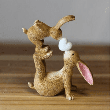 All You Need Is Love - Rabbit Mum & Baby - 10cm