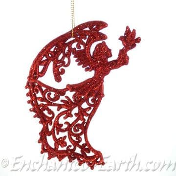 Angelic Glitter Fairy (Choose from Red or Gold)