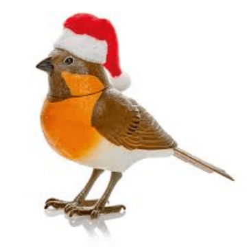 Animated Musical Robin with Motion Sensor