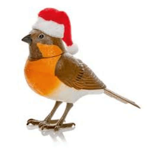 Animated Musical Robin with Motion Sensor.