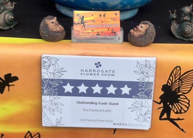 April 2024 - 5 Gold Stars & Best Trade Stand - at the Harrogate Spring Flower show.