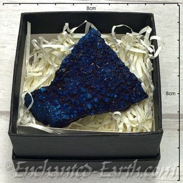 Aura Quartz Clusters - Gift Boxed - Electric Blue
