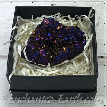 Aura Quartz Clusters - Gift Boxed - Electric Purple