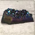 Aura Quartz Clusters - Gift Boxed - Electric Rainbow.