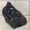 Aura Quartz Clusters - Gift Boxed - Electric Rainbow.