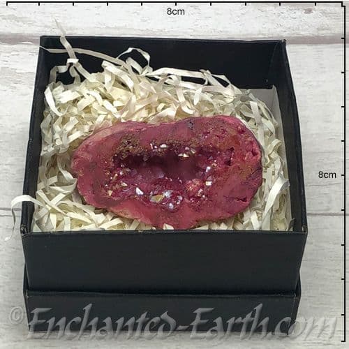 Aura Quartz Geodes - Gift Boxed - Pink.