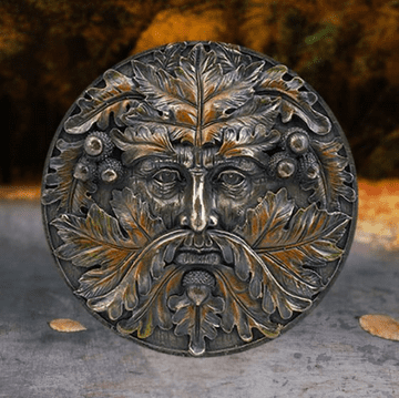 Autumn Equinox - Greenman Wall Plaque14.5cm