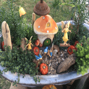 Bathtub fairy garden
