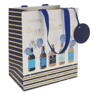 Beer Bottles Birthday Bag Medium