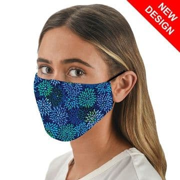 Blue Fireworks - Face Mask /Face Covering