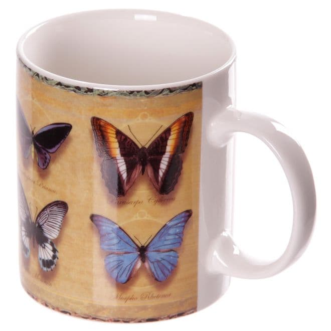 Bone China Butterfly Collection Mug