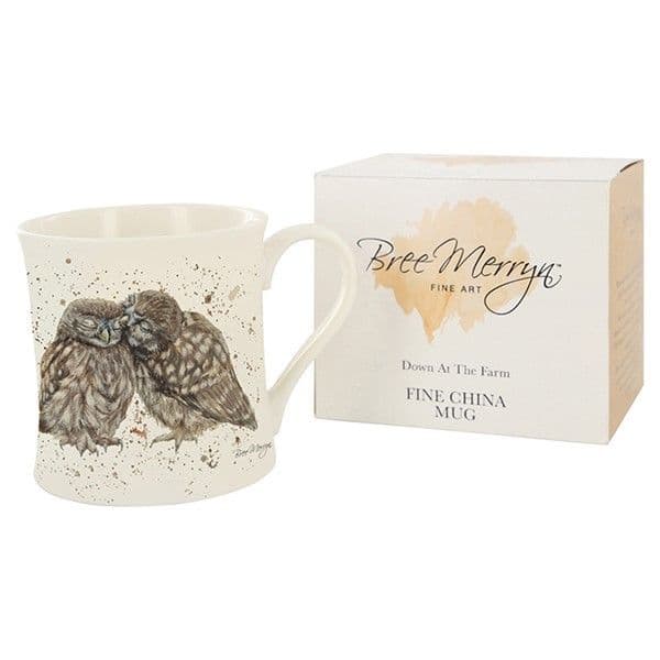 Bree Merryn Posh Pecks - Owl Mug - Gift Boxed Mug.