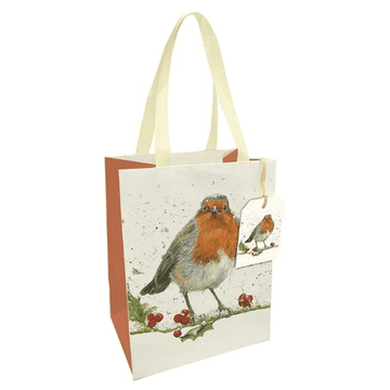 Bree Merryn Xmas Robin Gift Bag - Large
