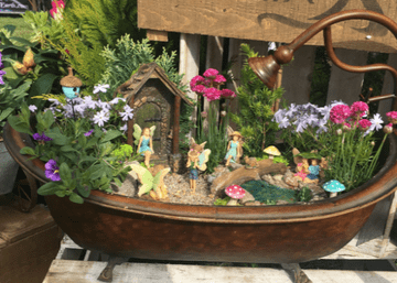 Bronze Bath tub garden