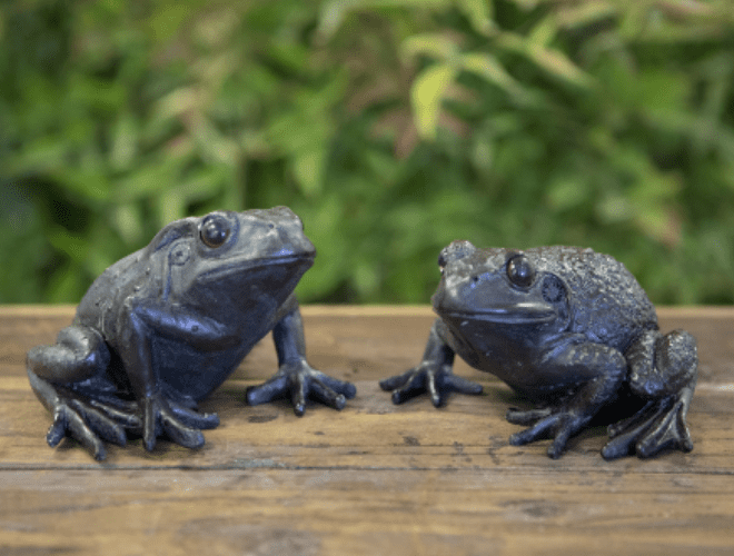 Bronze Effect Garden Frog- Two Designs to choose from.