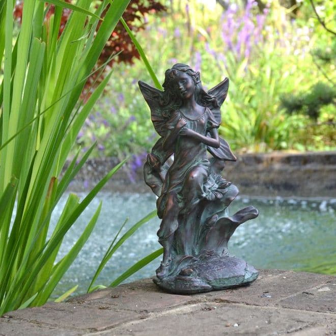 Bronze Garden Fairy - 38cm.