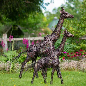Bronze Giraffe Garden Sculpture - (Available in 2 sizes)