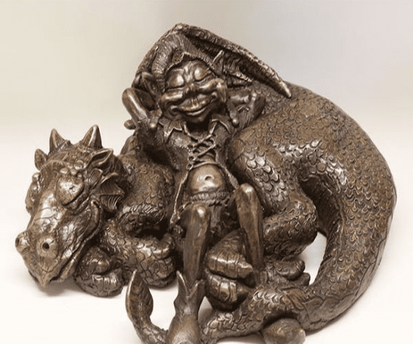 Bronze Garden Dragon & Pixie
