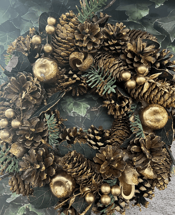 Bronze Sparkle -  Christmas Wreath - 30cm