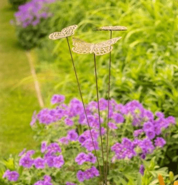 Butterfly Stake - 3 butterflies on one stake - 105cm Tall