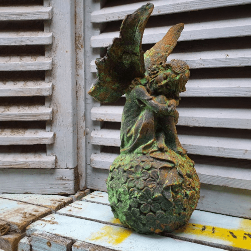 Cast Iron Antique Angle - Antique verdigris - 32cm.