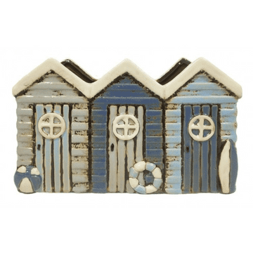 Ceramic Beach Hut Planter - 21cm