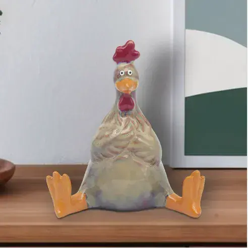 Ceramic Farmyard Hen - Small.