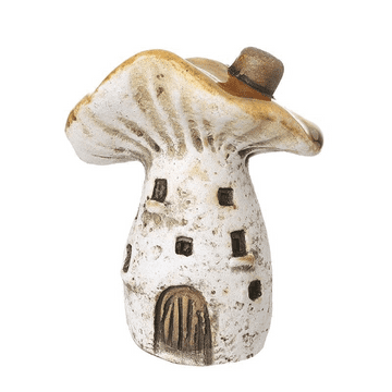 Ceramic Forest Mushroom Fairy House - 6.9cm