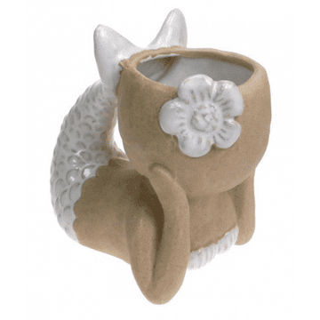 Ceramic LyingMermaid Planter - 15cm