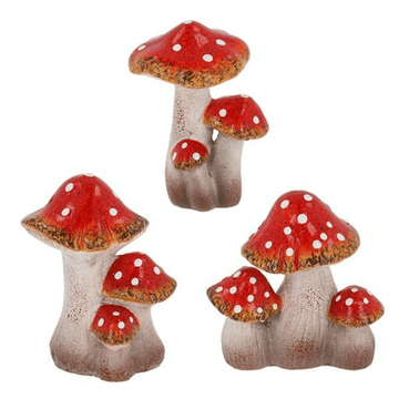 Ceramic Magic Triple Mushrooms - Pack of 3 - 11cm