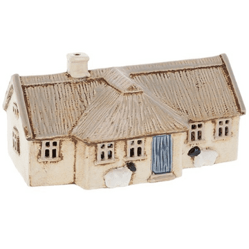 Ceramic Thatched Scottish Croft House - Tea light House