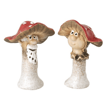 Ceramic Toadstool People - 2 to choose from - 8cm
