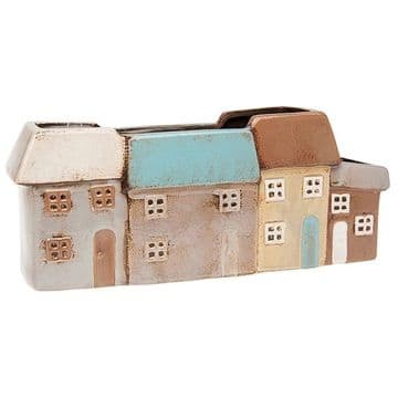 Ceramic - Village Pottery - 4 Cottage Planter - 17cm by 34cm