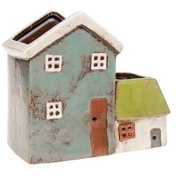 Ceramic - Village Pottery - Double Cottage Planter - 17cm