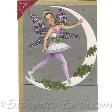 Christmas Ballerina Fairy Card With Fairy Dust Wings