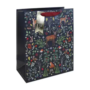 Christmas Gift Bag -  The Festive Woodland Large