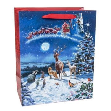 Christmas Gift Bag - The Magical Christmas Forest