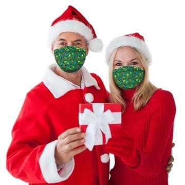 Christmas Lights - Party Face Mask /Face Covering