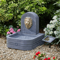 Classic Country Garden Lion Head  - Garden  Fountain - Solar.