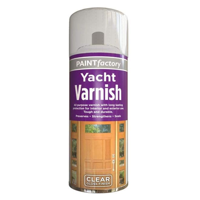 Clear all purpose waterproof Varnish - Perfect for use with our Minis & Wind spinners - 250ml Spray.