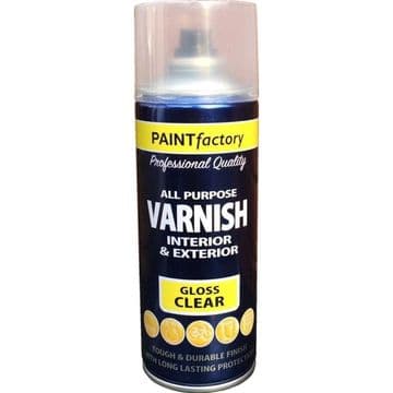 Clear all purpose waterproof Varnish - Perfect for use with our Minis & Wind spinners - 250ml Spray