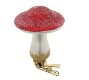 Clip on Mushroon - Red Sparkle