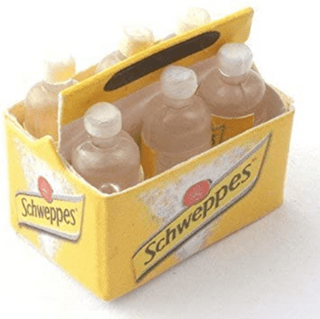 Crate of 6 Schweppes Tonic Bottles - 2cm
