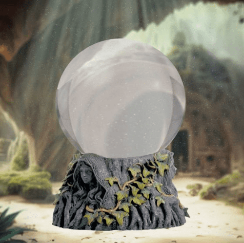 Crystal Ball Stand Maiden Mother Crone & Ball.