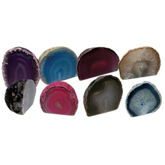 Cut Base Agate Nodule -Choose from 4 colours.